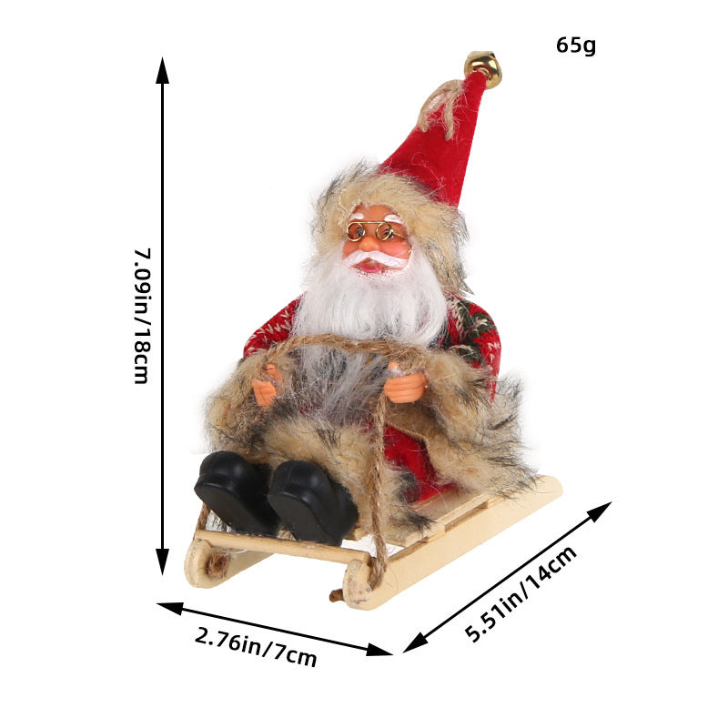 Vinyl Santa Claus Doll Decorations Pendant