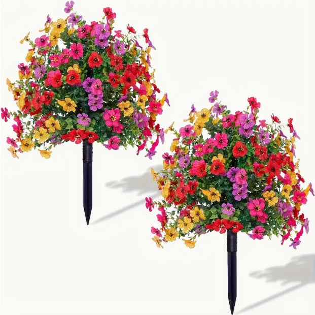2-pack, ImitationFlowers, Ground Stake