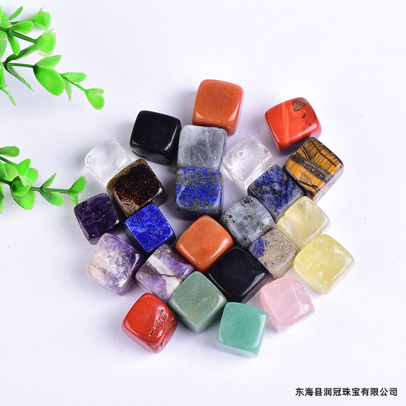 Natural Crystal Cube Rough Polishing Aromatherapy Stone Diffuser Stone White Crystal Rough Decorative Pendulum