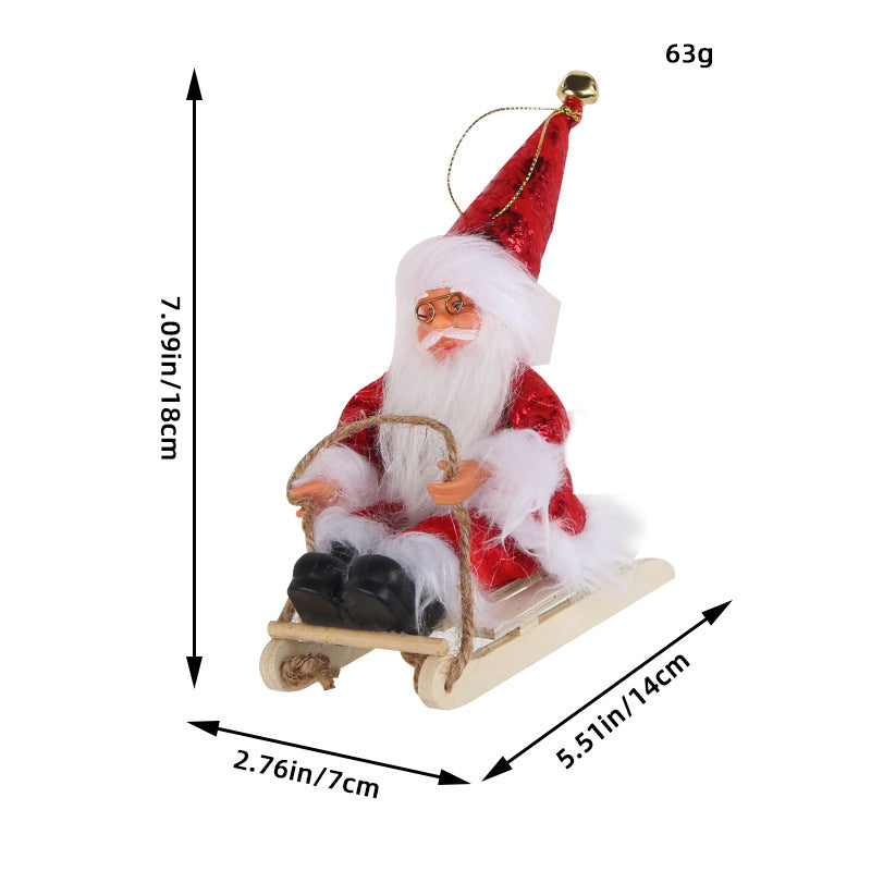 Vinyl Santa Claus Doll Decorations Pendant